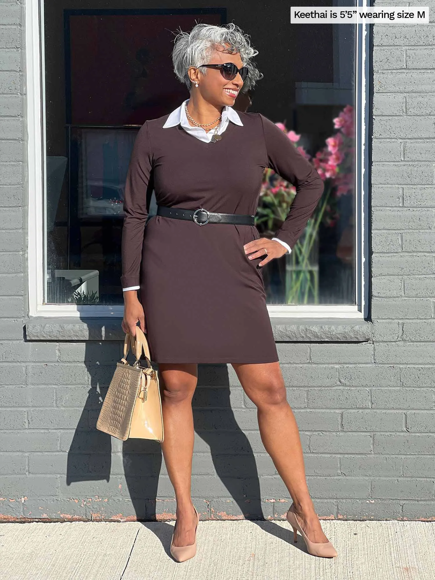 Adelaide collared long sleeve dress - FINAL SALE