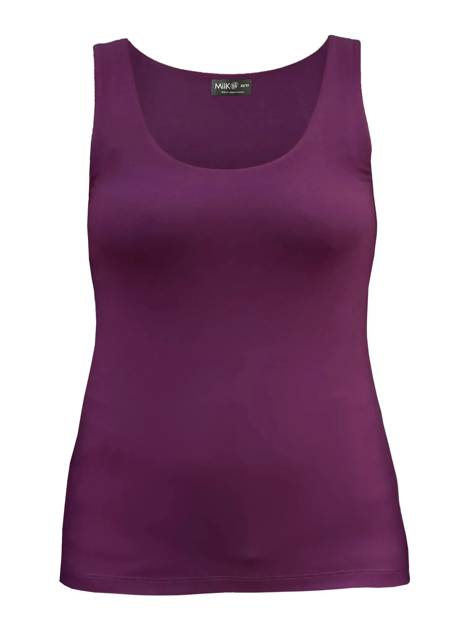 Amina reversible neckline shelf bra tank