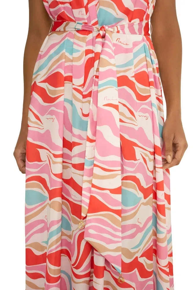 Aruba Double Ring Halter Maxi Dress