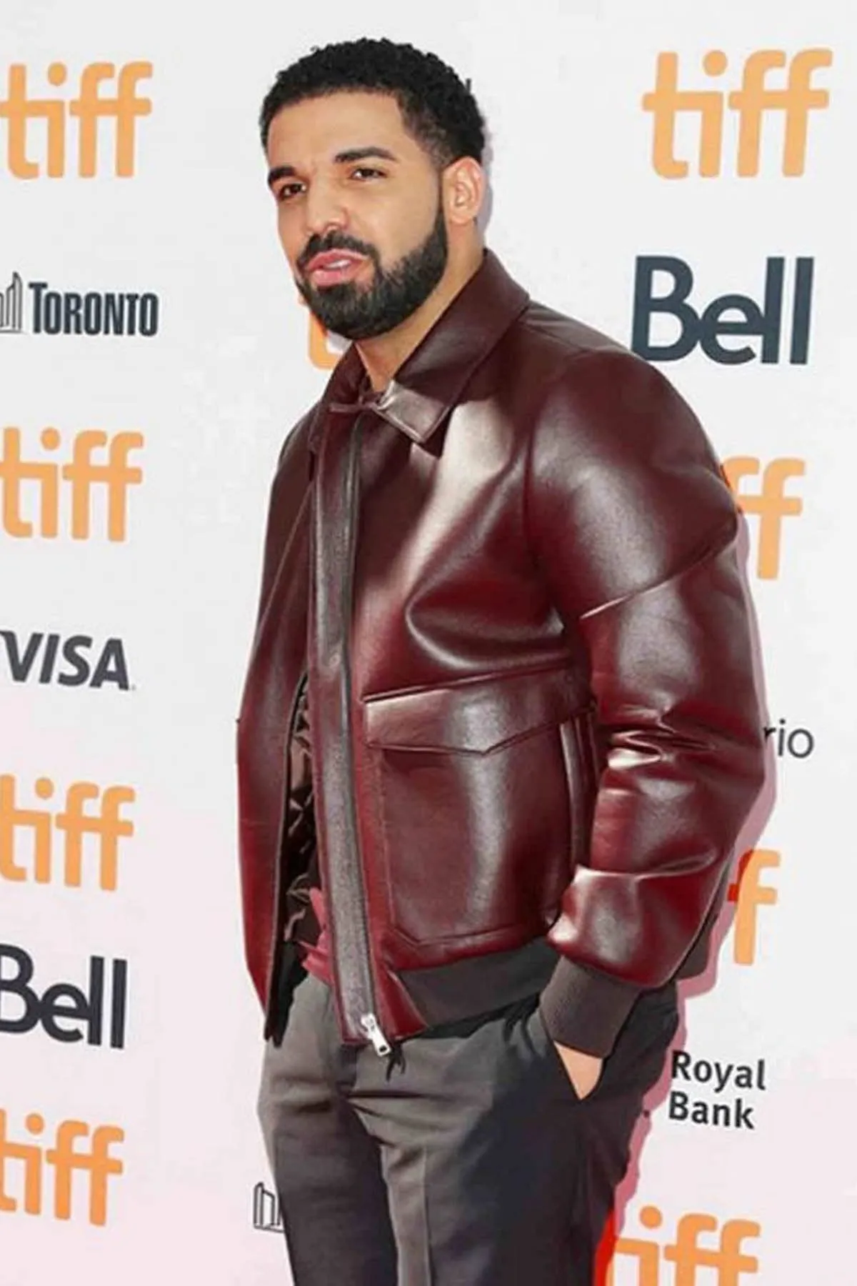 Aubrey Drake Graham Leather Jacket For Men’s #1