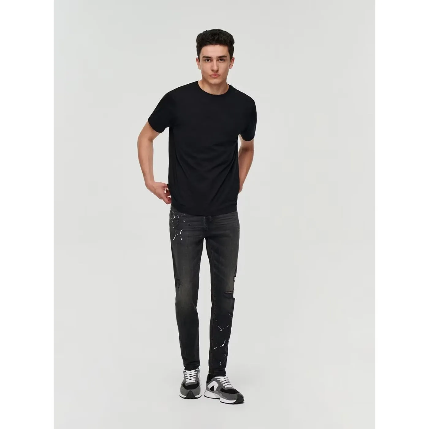 Charcoal Black Skinny Fit Jeans