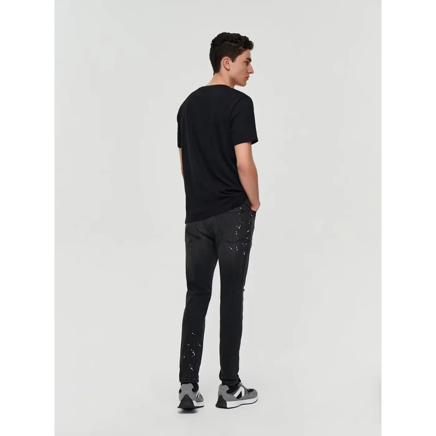 Charcoal Black Skinny Fit Jeans