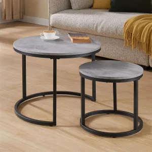 ECHO 600 Nested Coffee Table Set Cement by Censi