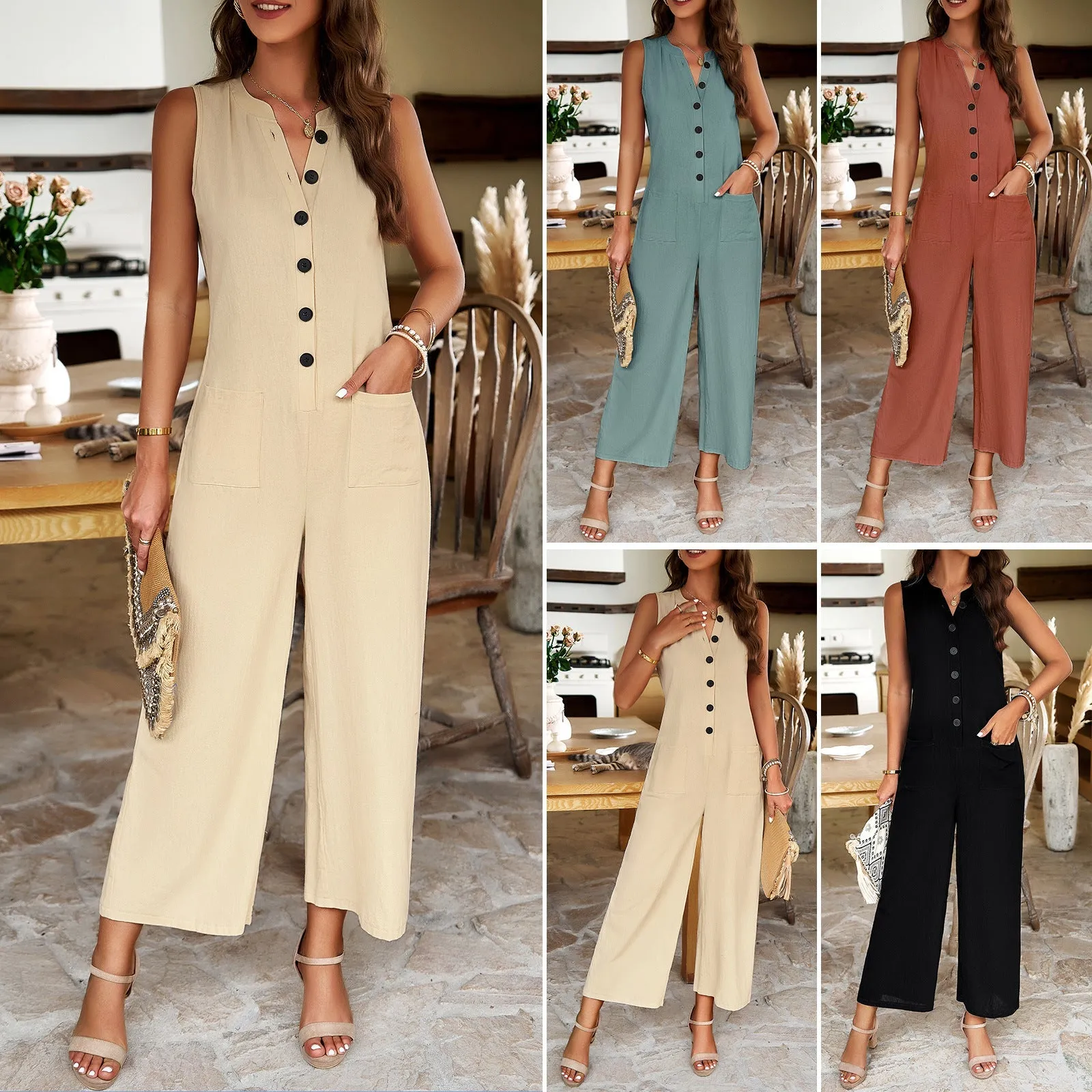 Elegant Jumpsuit With Feminine Temperament