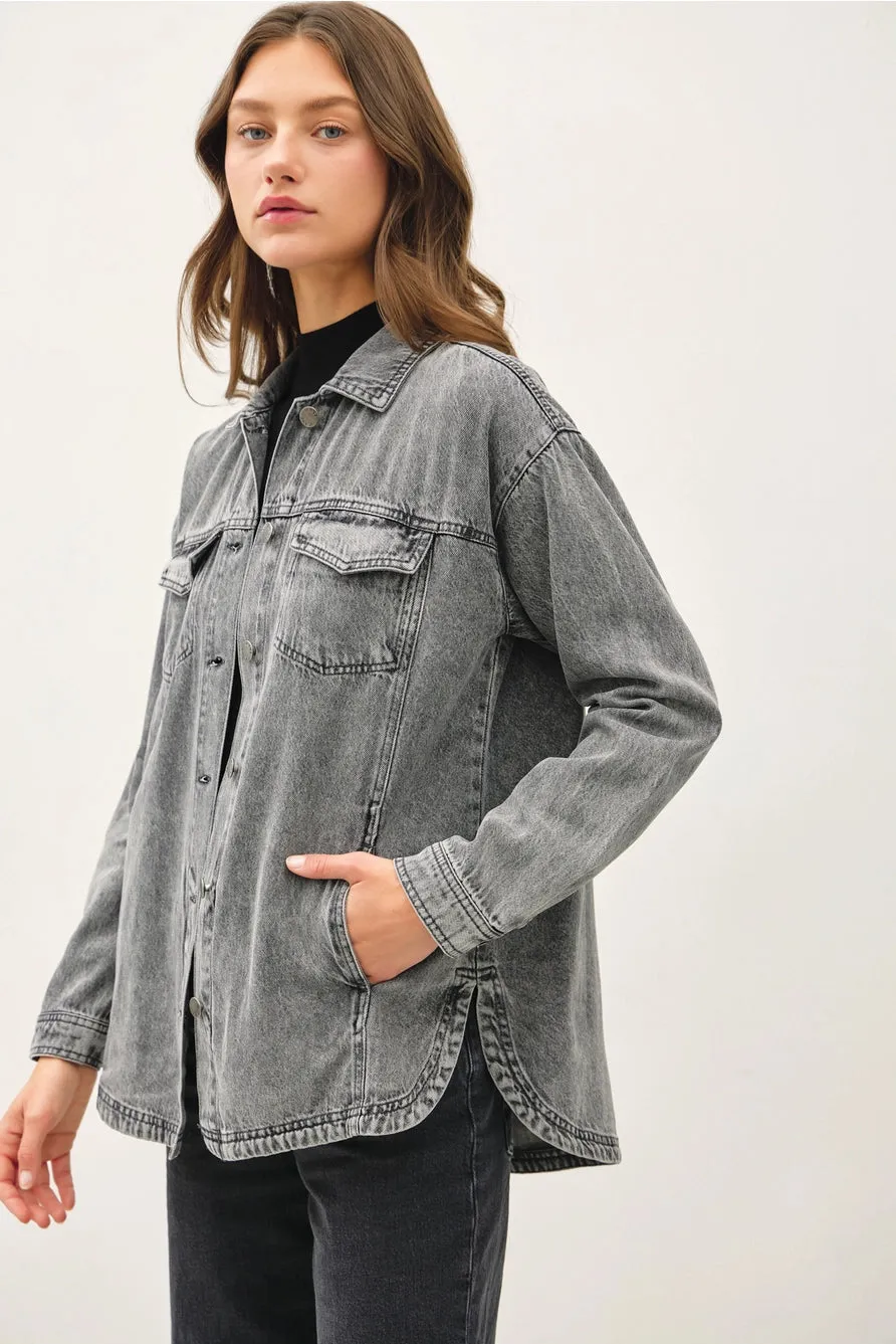 Emily Denim Shacket