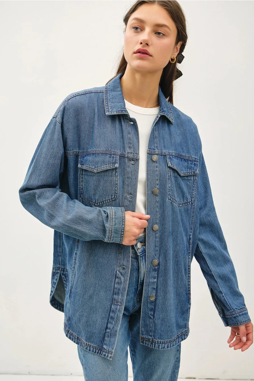 Emily Denim Shacket