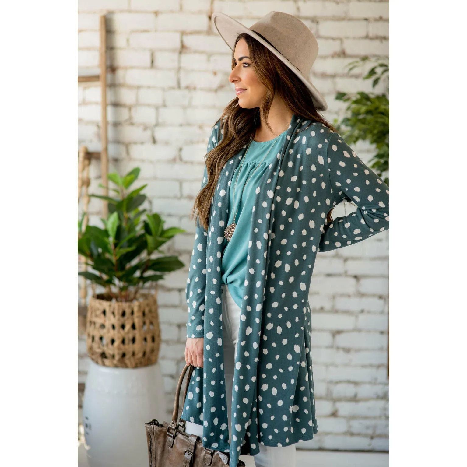 Flowy Lightweight Cheetah Tunic Cardigan