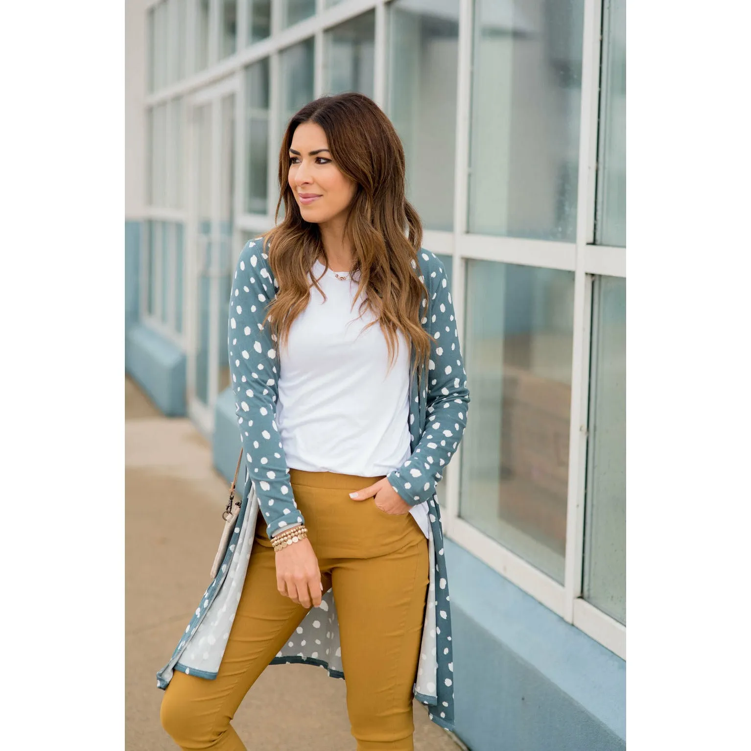 Flowy Lightweight Cheetah Tunic Cardigan