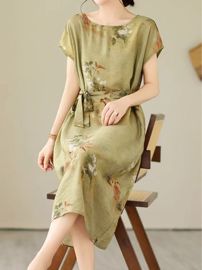 Flowy Lightweight Loose Midi Dress