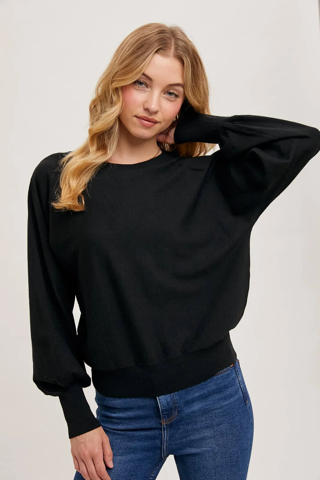 Ivory Lightweight Pullover Sweater