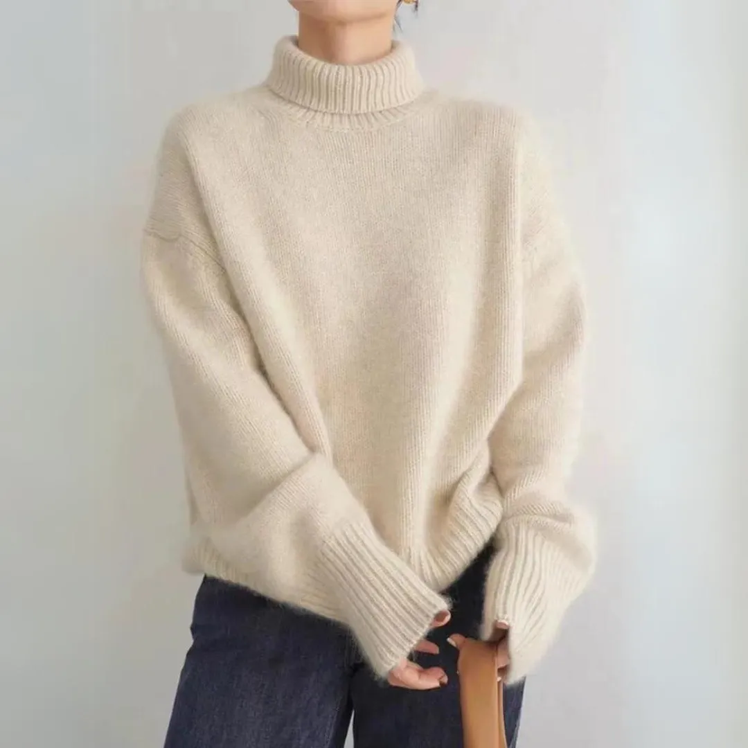 Ivyshape | Cozy Knit Turtleneck Jumper