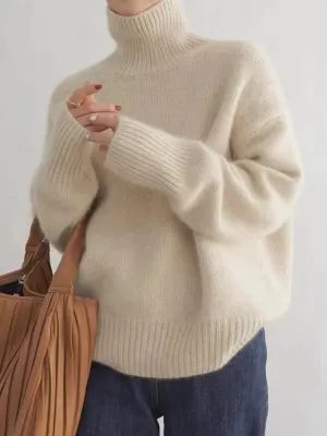 Ivyshape | Cozy Knit Turtleneck Jumper