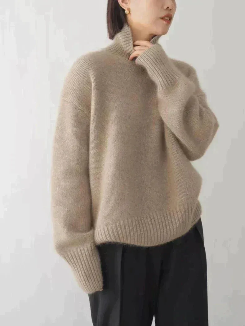 Ivyshape | Cozy Knit Turtleneck Jumper