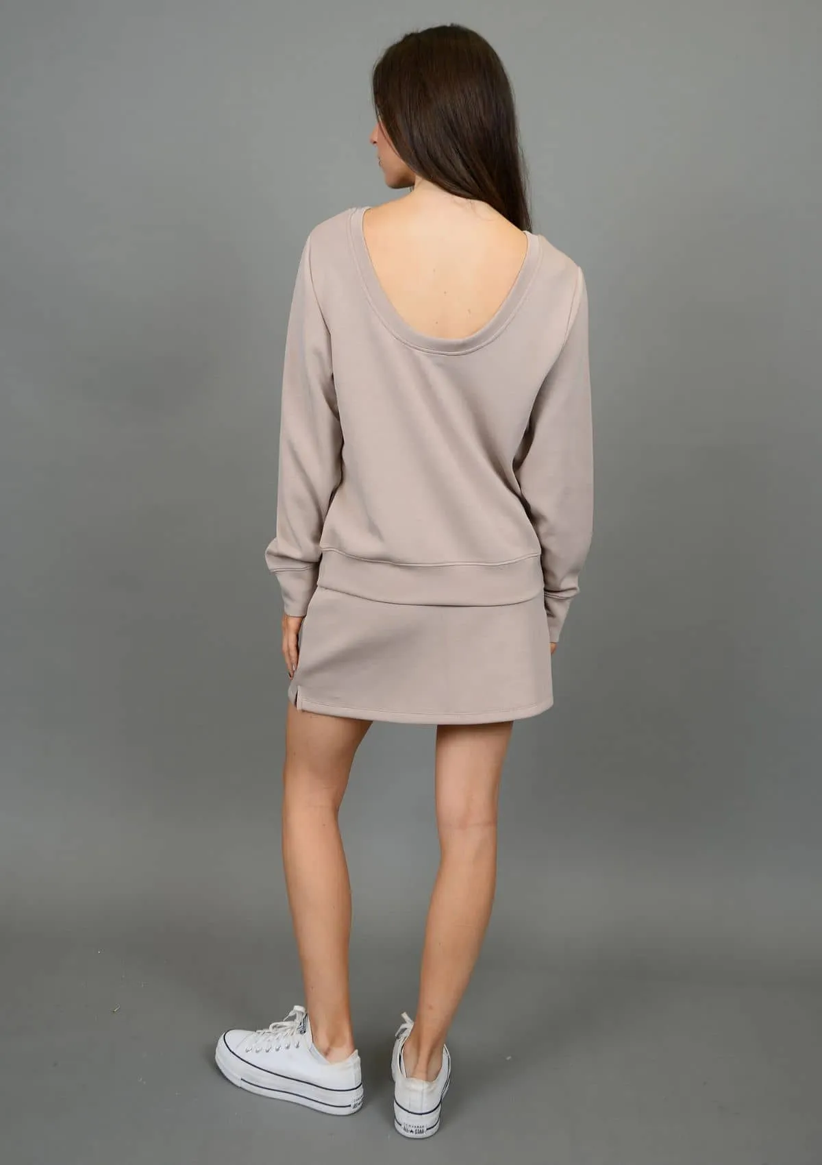 Kenza Reversible Top - Taupe