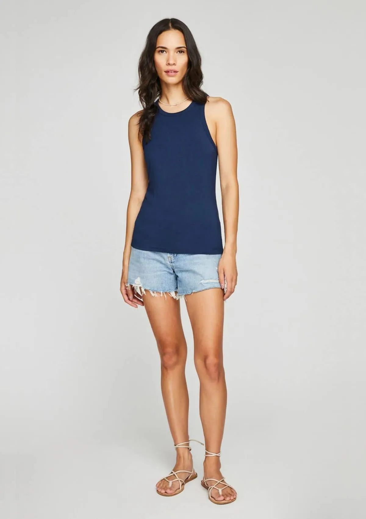 Leila Tank Top - Indigo