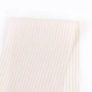 Lightweight Stripe Lyocell / Cotton - Ecru