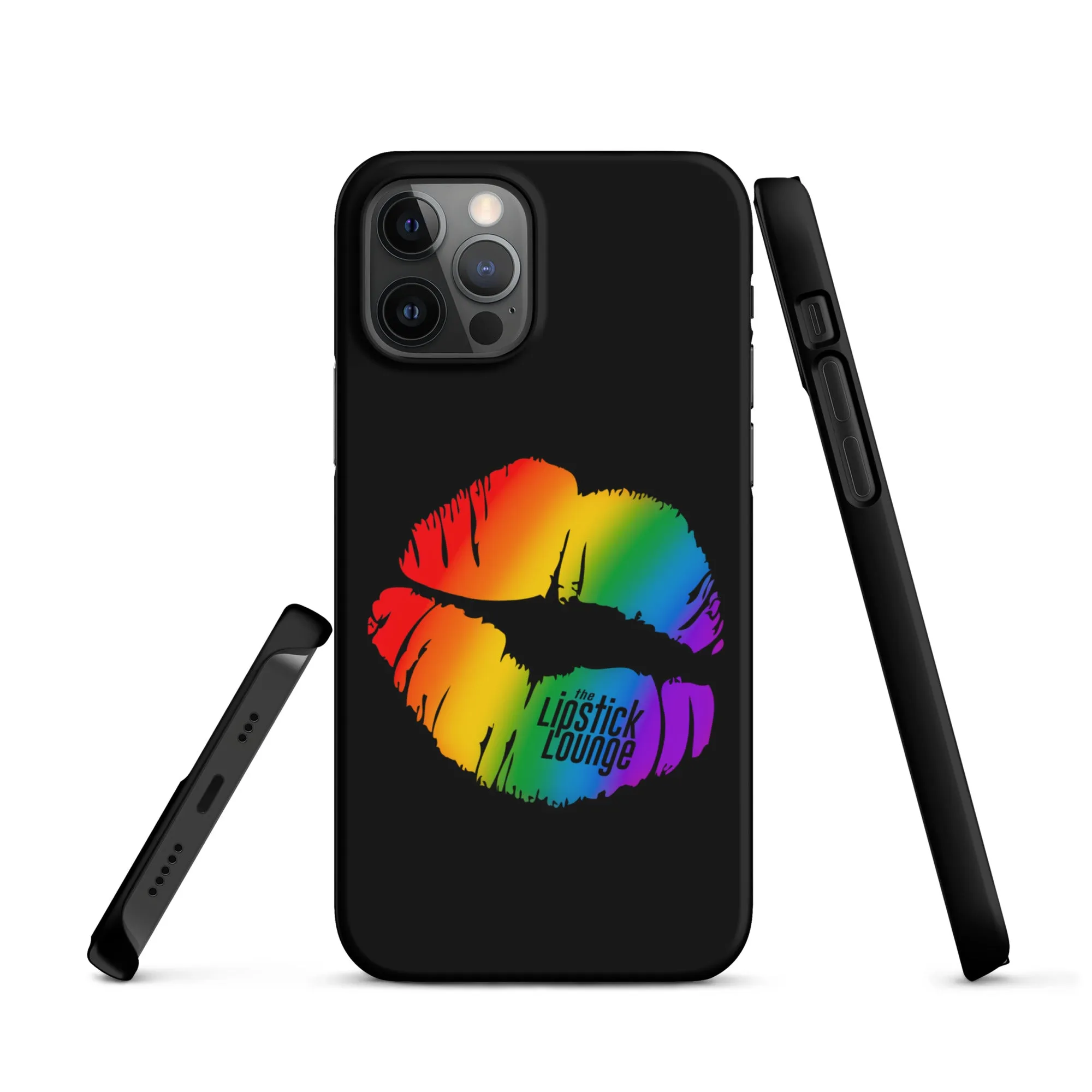 Lipstick Lounge Rainbow Logo Phone Case for iPhone