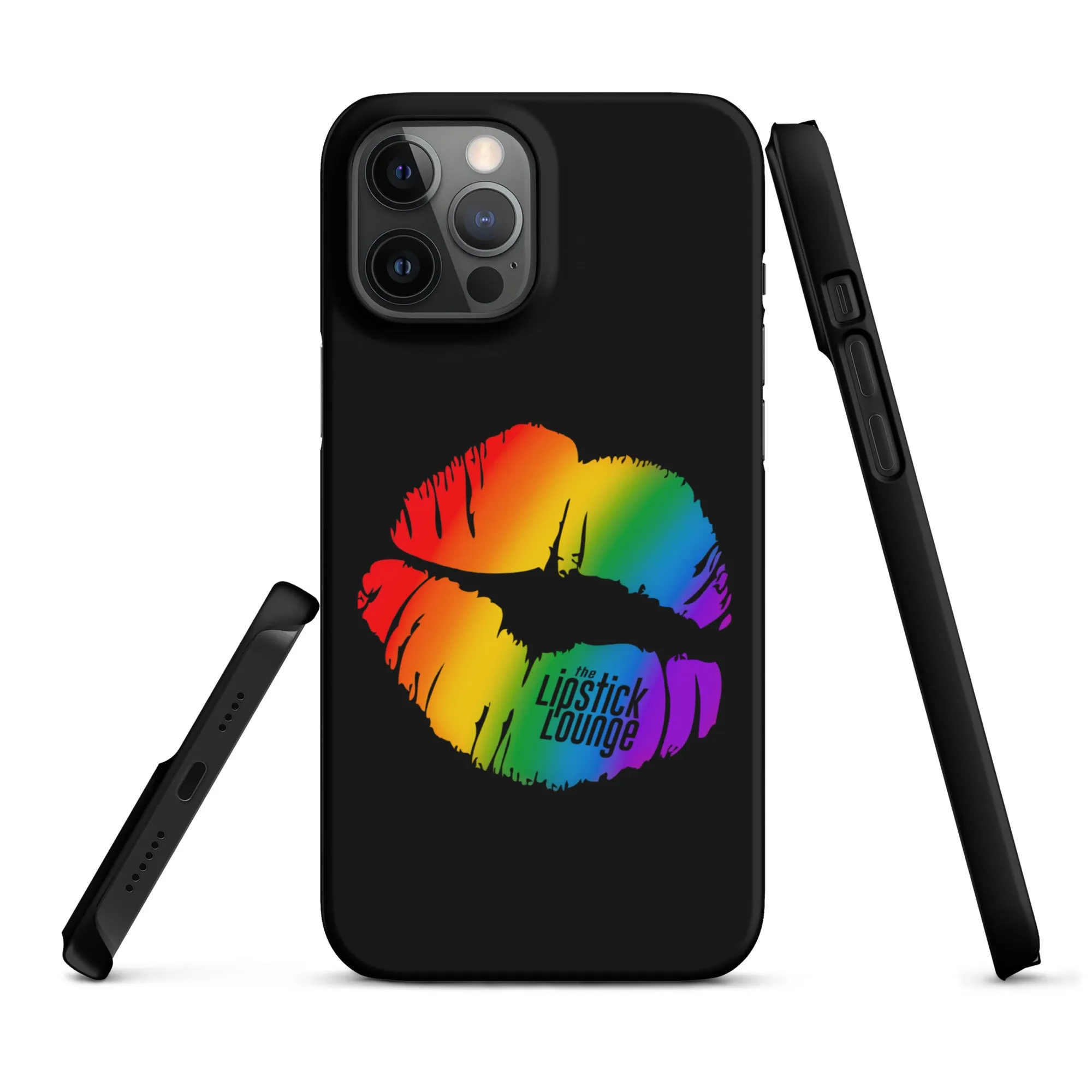 Lipstick Lounge Rainbow Logo Phone Case for iPhone