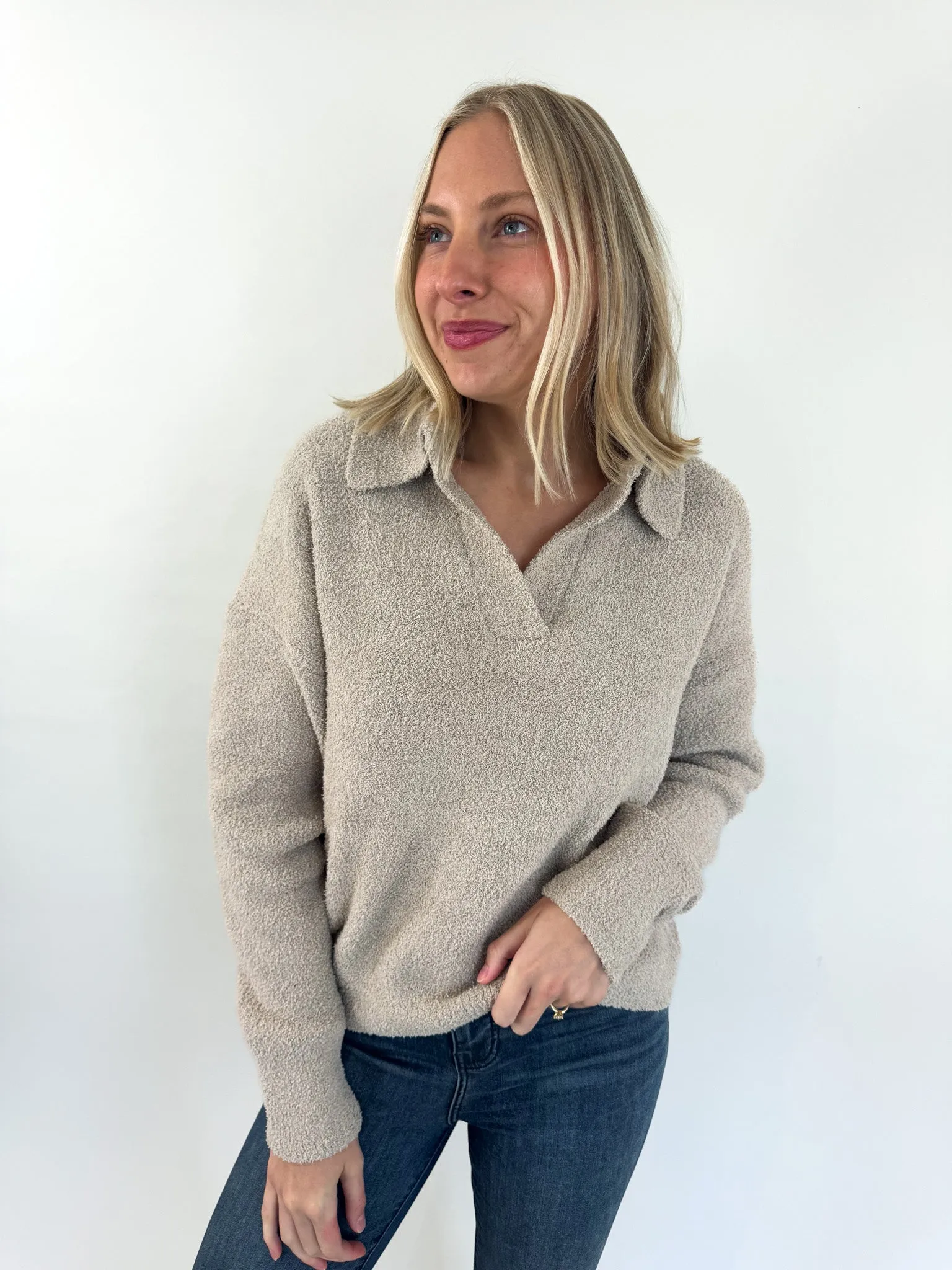 Maria Cozy Collared Sweater