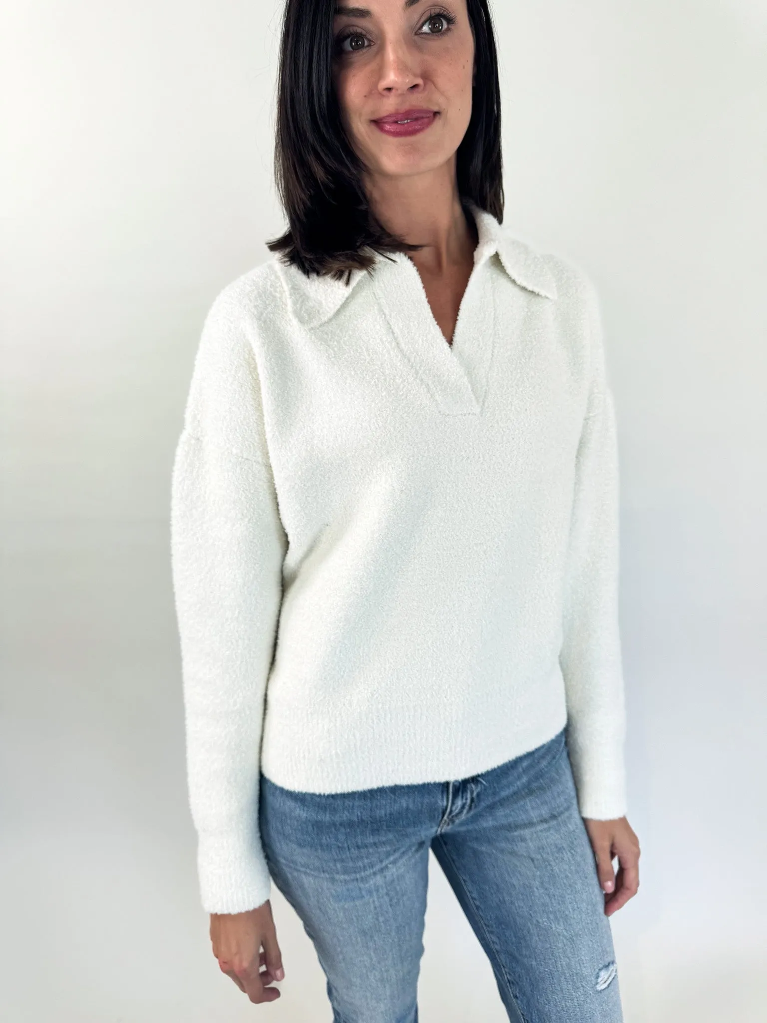 Maria Cozy Collared Sweater