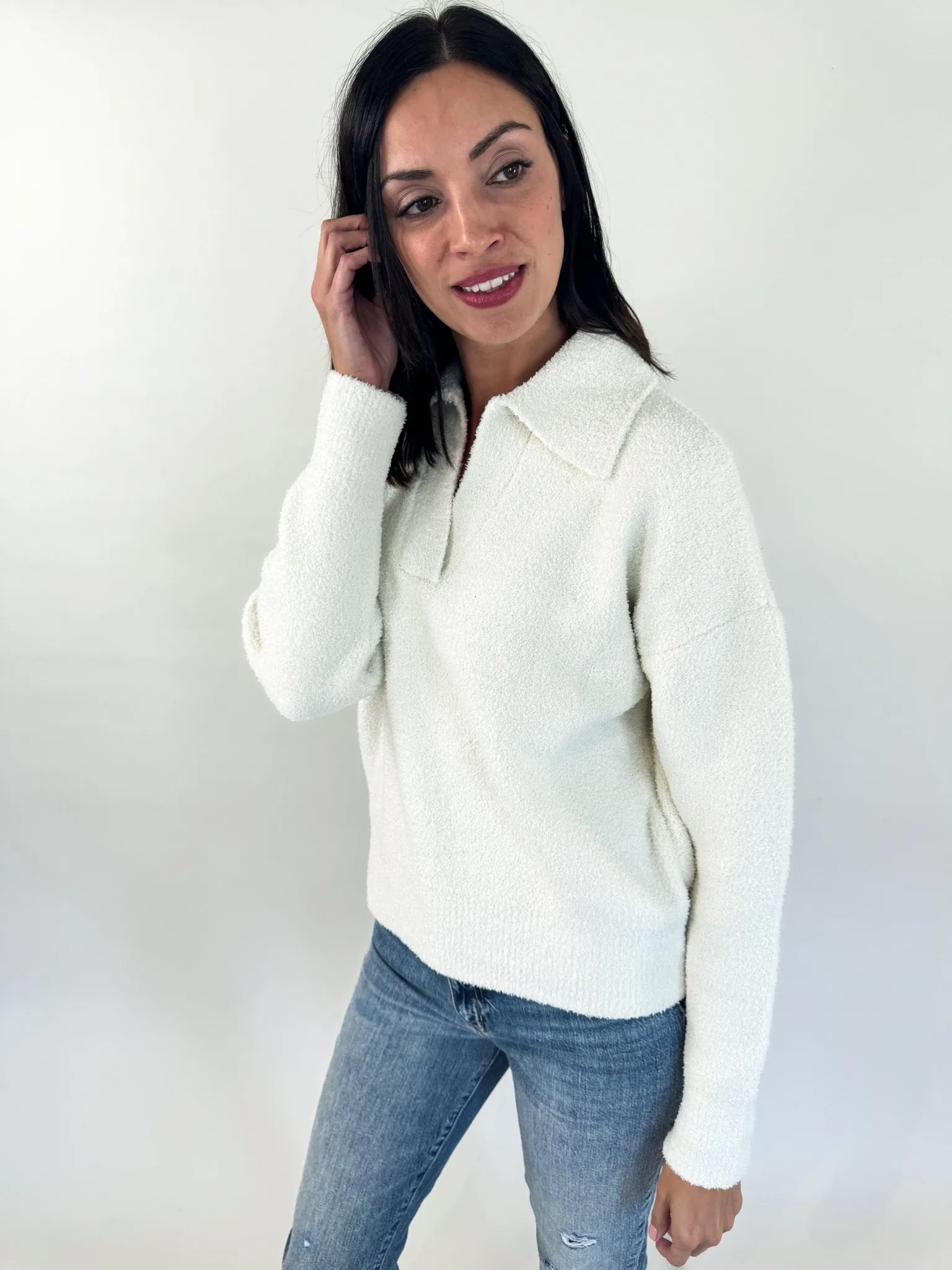 Maria Cozy Collared Sweater