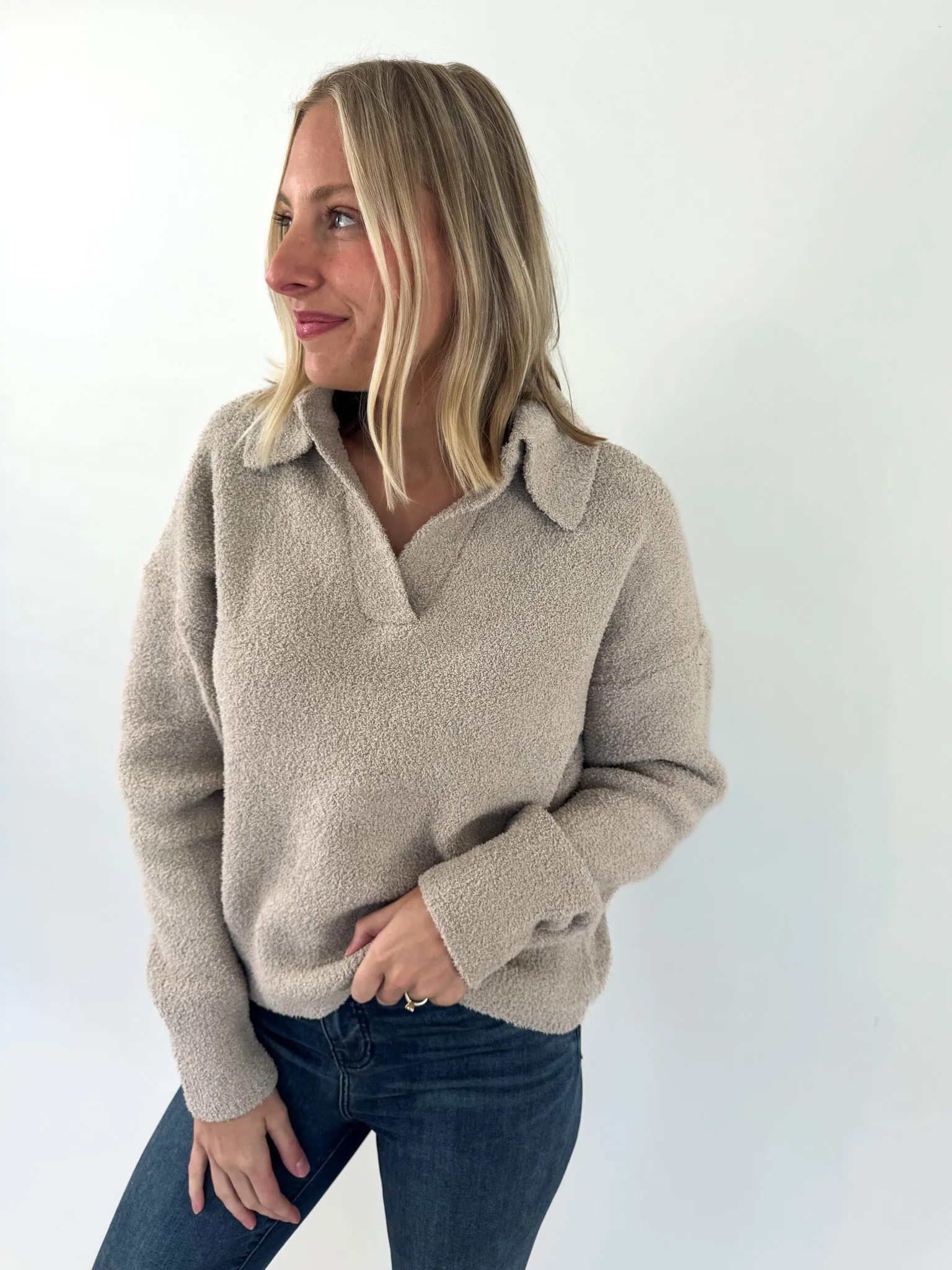 Maria Cozy Collared Sweater