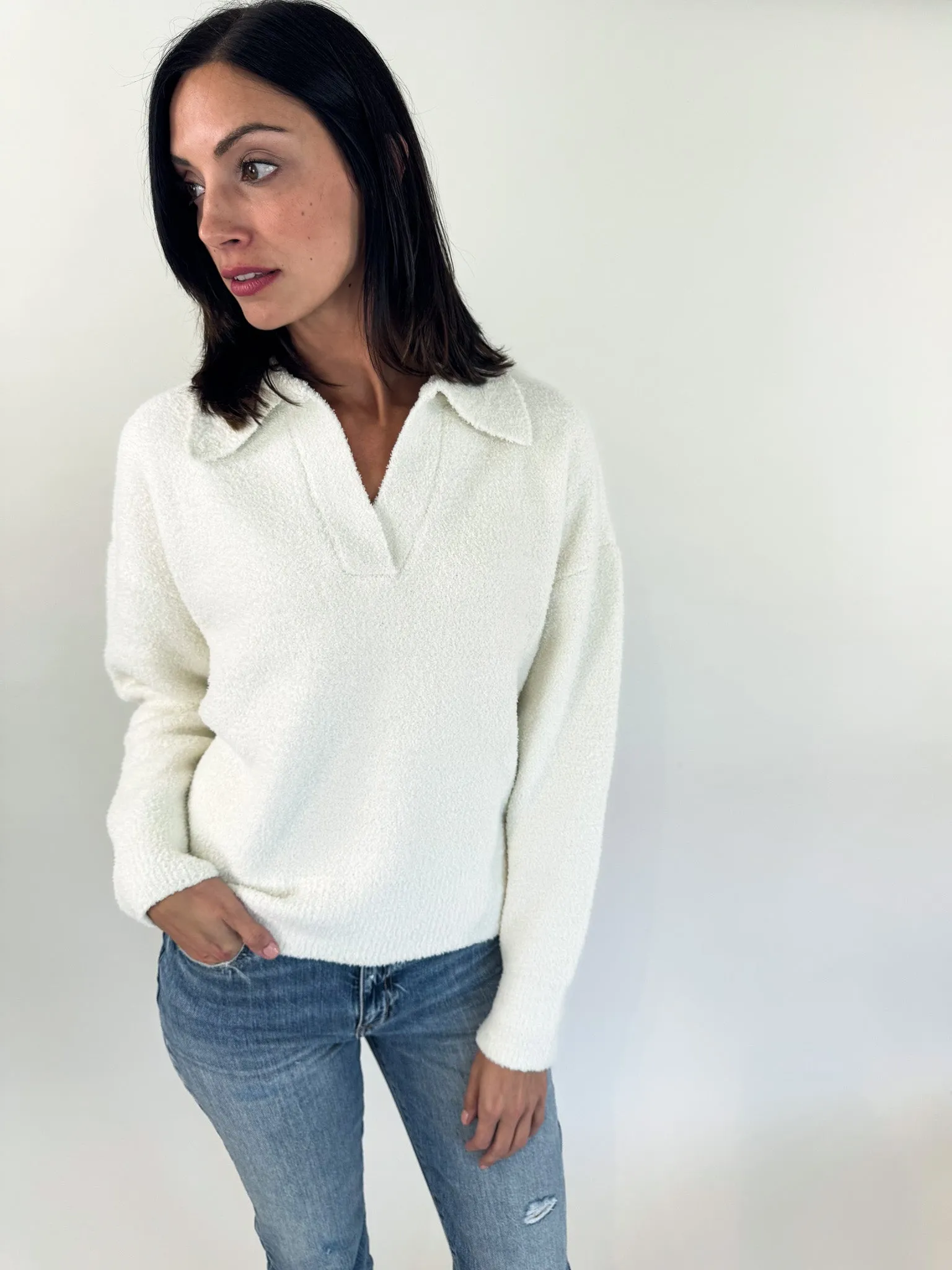 Maria Cozy Collared Sweater