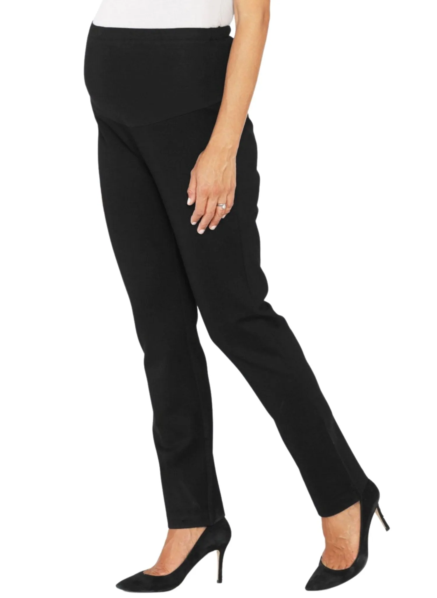 Maternity Fitted Work Pants - Black