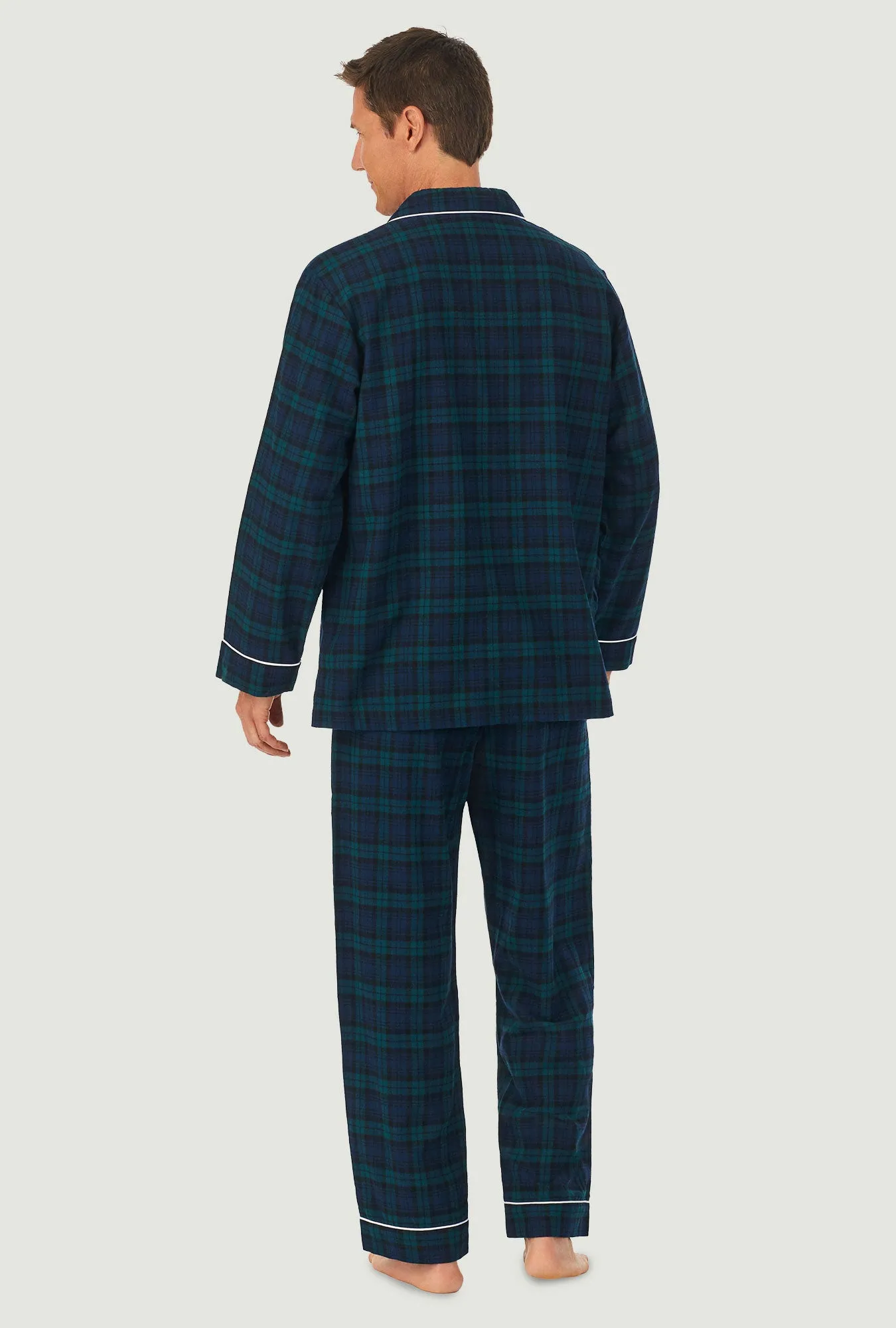 Men's Black Watch Flannel Pajama