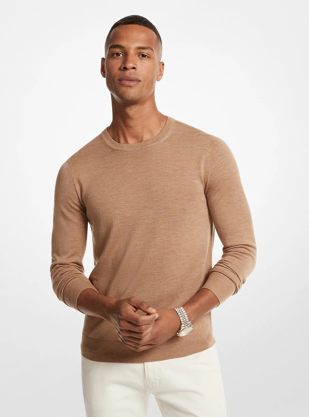 Michael Kors Merino Wool Sweater, light brown