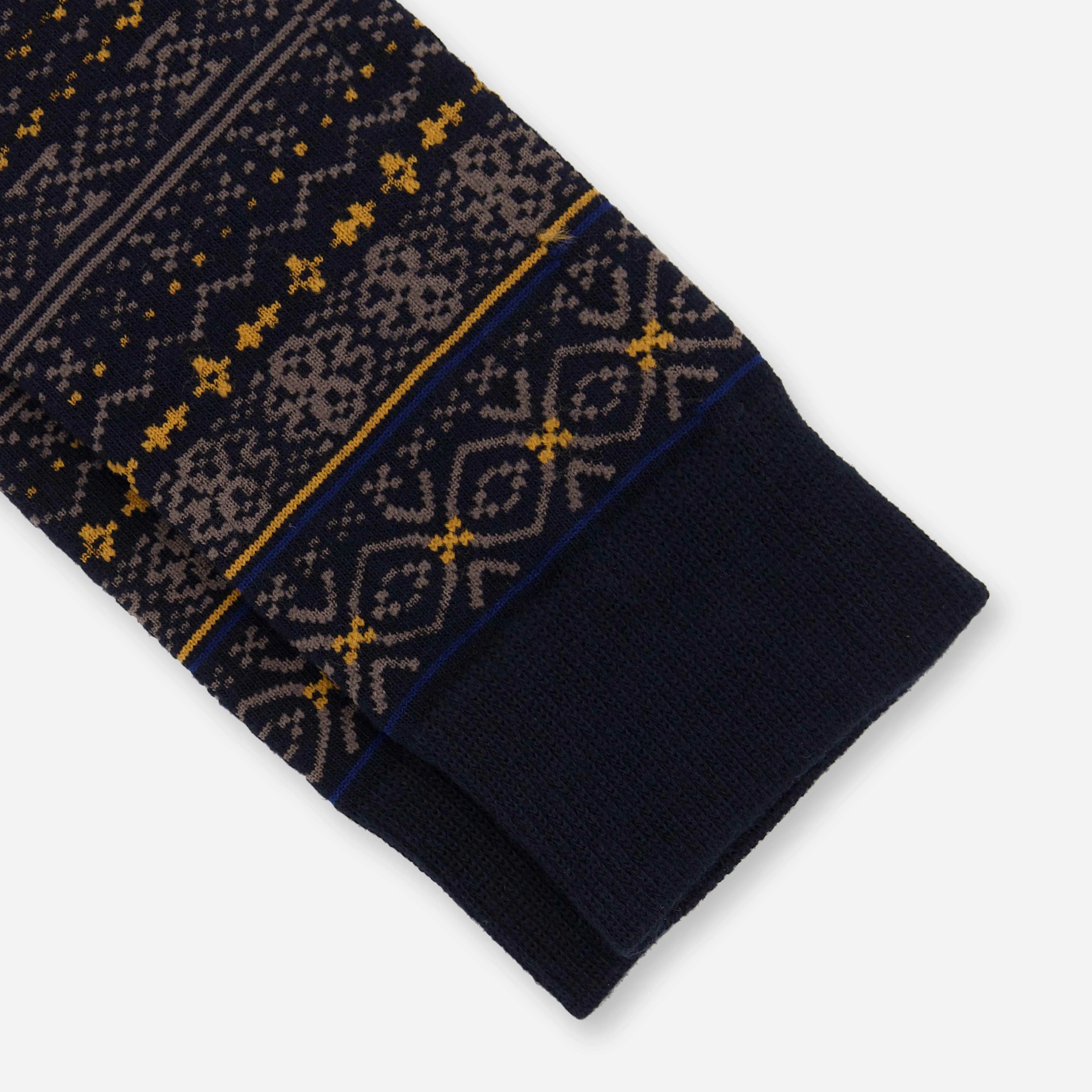 Multi Fairisle Navy Dress Socks