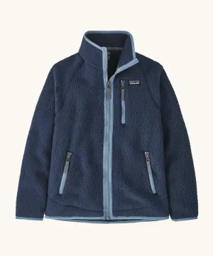 Patagonia Kids Retro Pile Fleece Jacket - New Navy