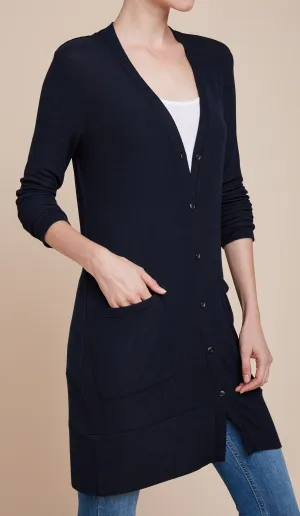 Splendid- Button Cardi Black