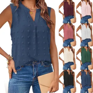 Women's Summer Tank Top | Sleeveless V Neck Corset Shirt  Dressy Casual T-Shirt